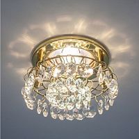 Светильник встраиваемый Италмак Florencia 51 11 04 MR16 220В 68мм штамп/прозрачное стекло  картинка 